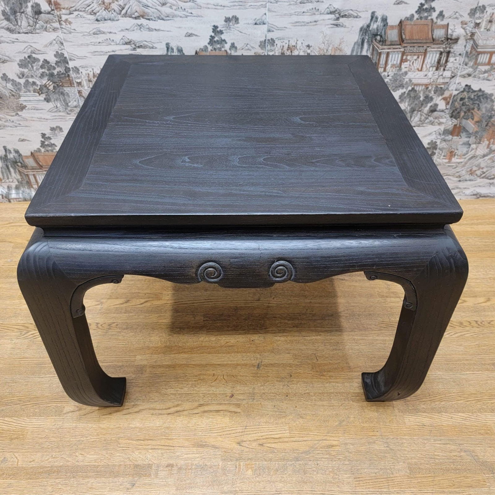 Antique Shanxi Province Black Lacquer Elm Side Table - Pair - 8