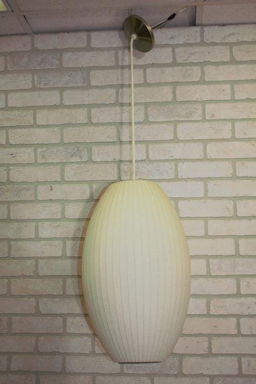 Mid Century Modern George Nelson Style Bubble Lamp: Title: Mid Century Modern George Nelson Style Bubble Lamp Description: Mid Century Modern George Nelson Style Hanging Bubble Lamp This inventive collection of lights features dimensional shapes in