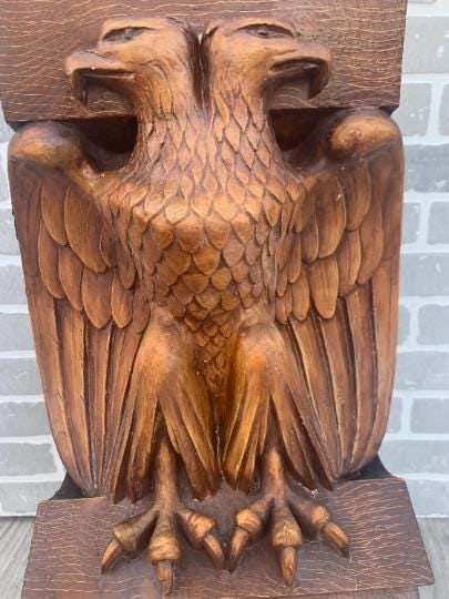 Antique Architectural Salvage Eagle Corbels - Pair - 7