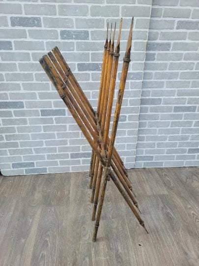 Antique Gothic Medieval Iron Spear Floor Rack - 3