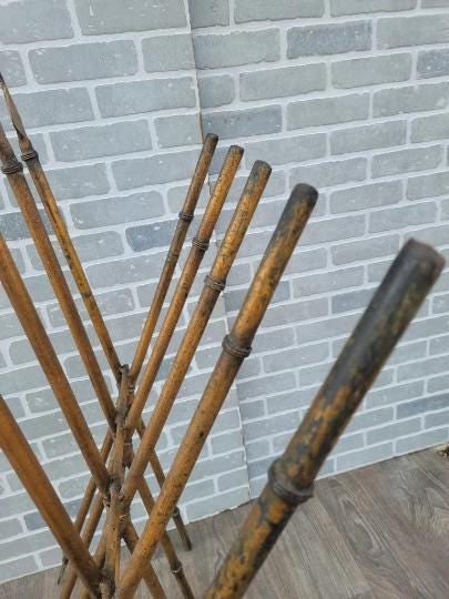 Antique Gothic Medieval Iron Spear Floor Rack - 7