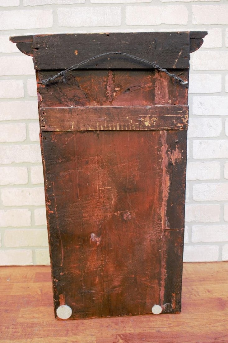 Vintage Asian Hand Painted Double Door Cabinet - 8