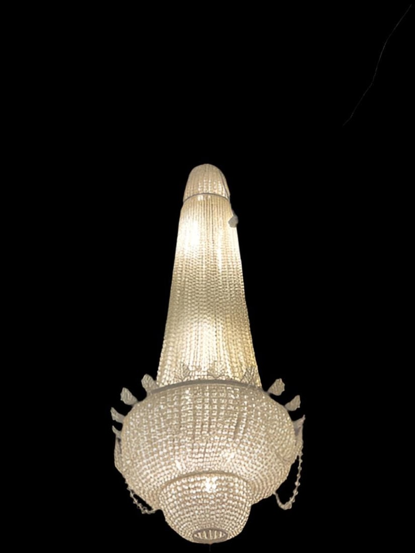 Antique French Baccarat Style Chandelier - 4