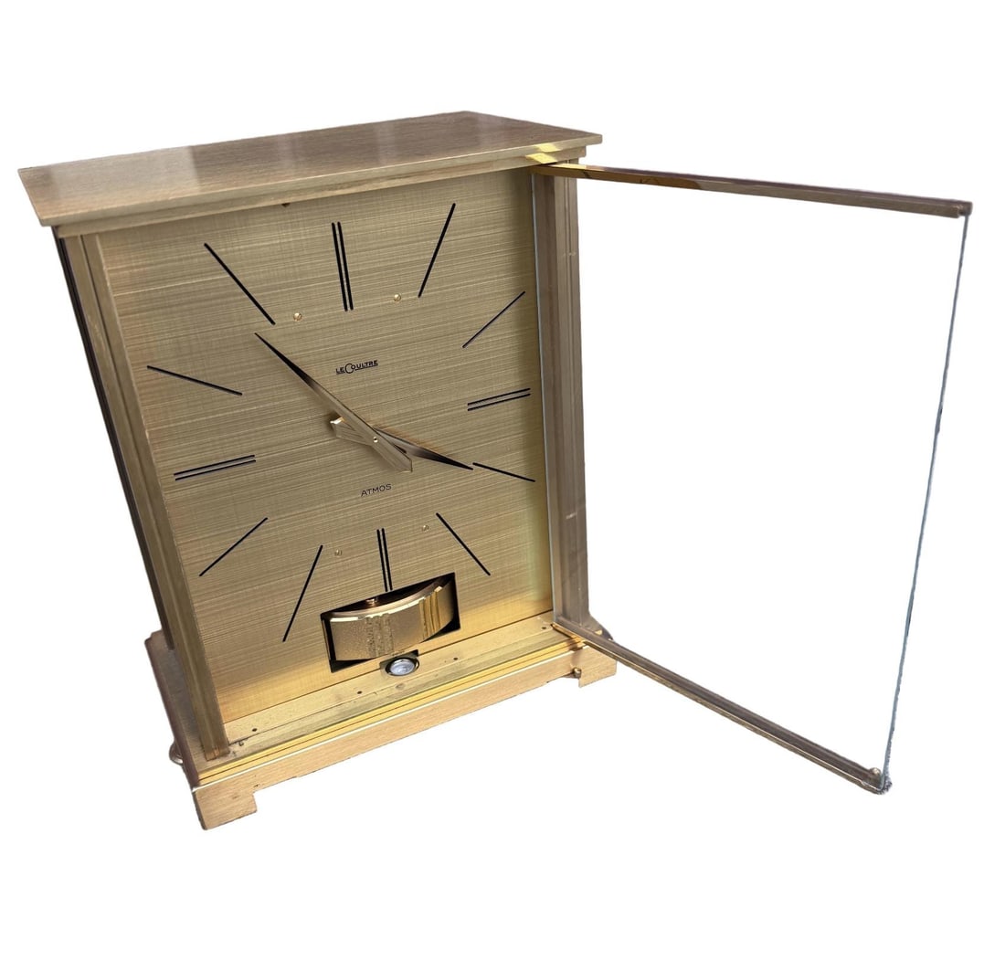 Vintage Jaeger LeCoultre Atmos Desk Clock Embassy VII - 9