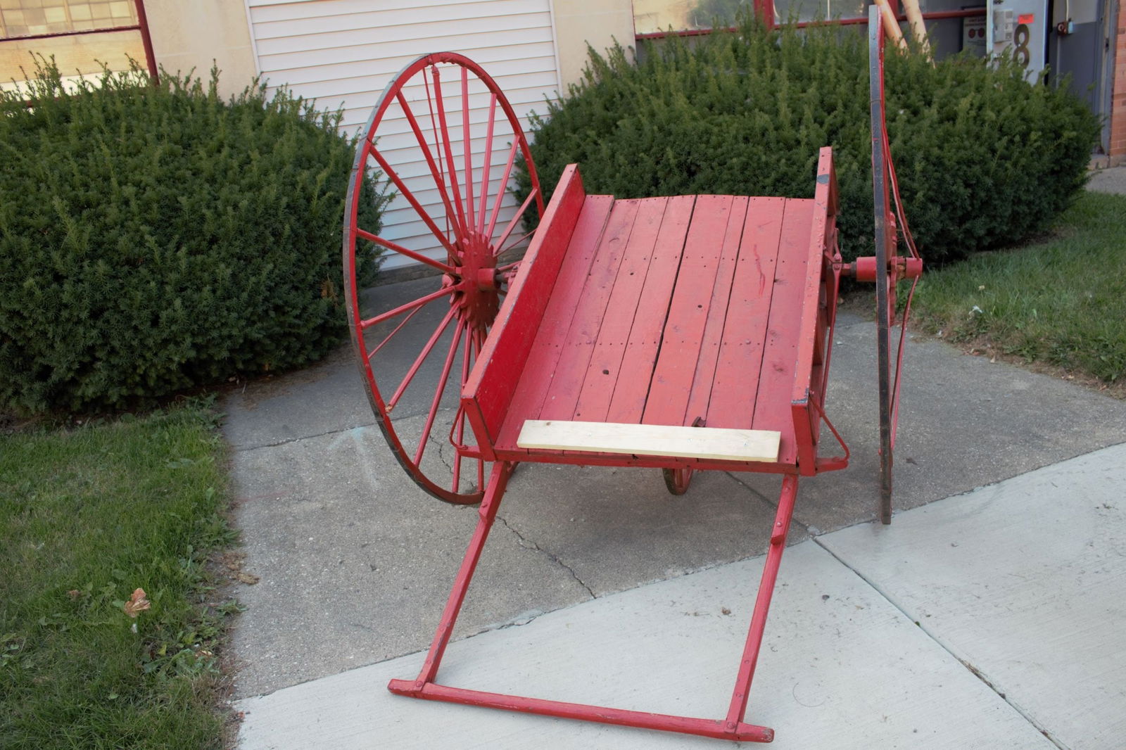 Antique Historic Chicago Fire Hose Cart and Fire Extinguisher - 2 Piece Set - 4