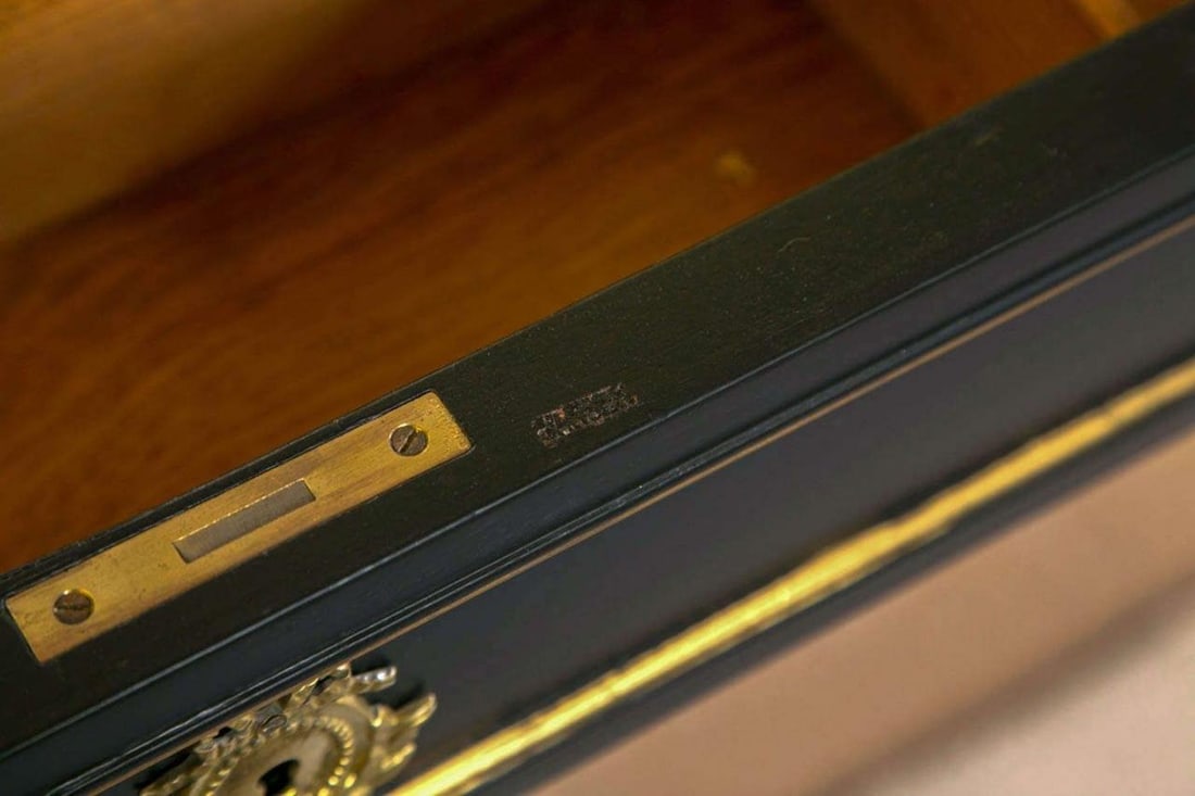 Ebonized Marble-Top Commode by Maison Jansen - 9