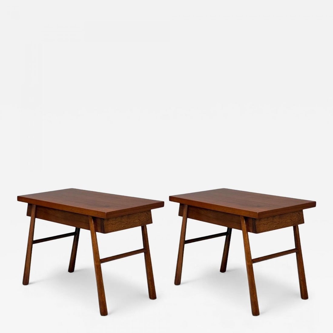 T.H. Robsjohn-Gibbings, American Modern, Mahogany, End Tables, USA, 1950s (1 of 13)