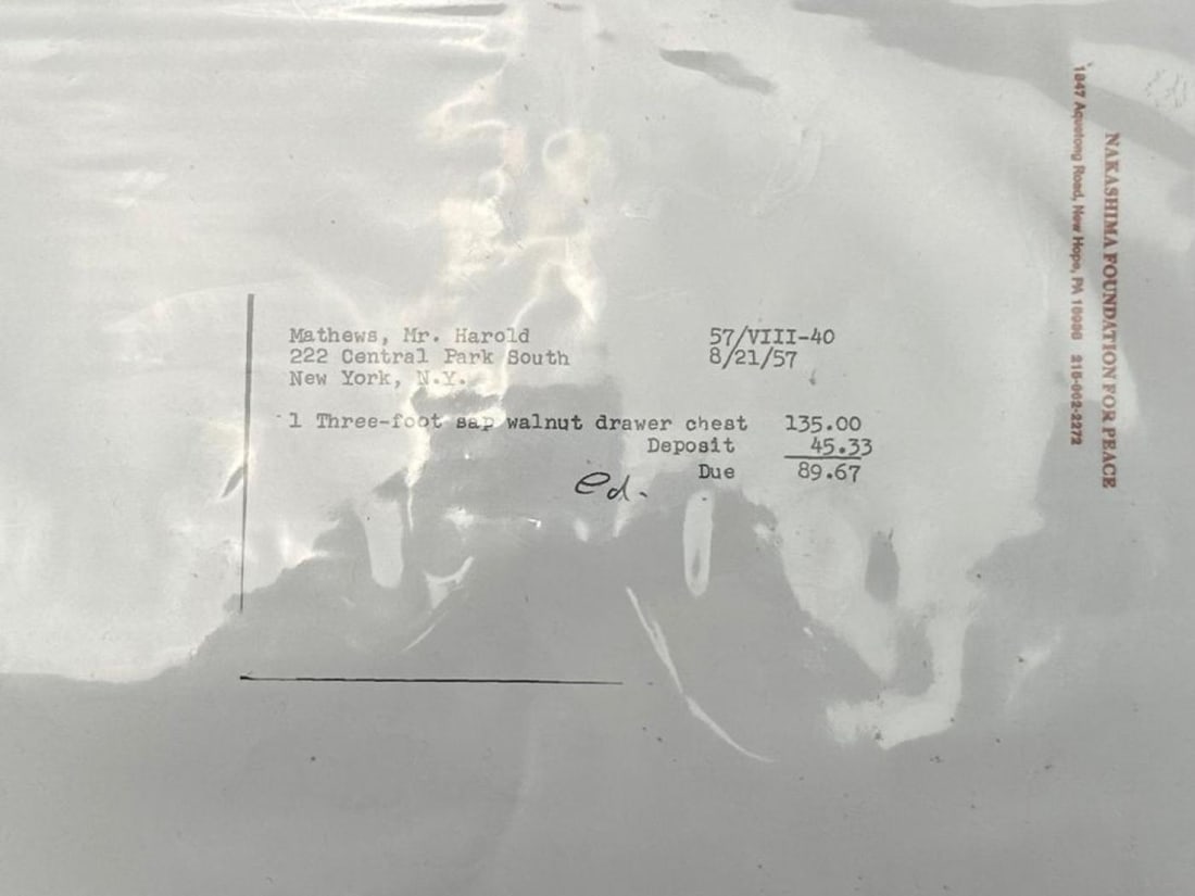 George Nakashima, Mid-Century Modern, Sap Walnut, Rare Nightstand, USA, 1957 - 9