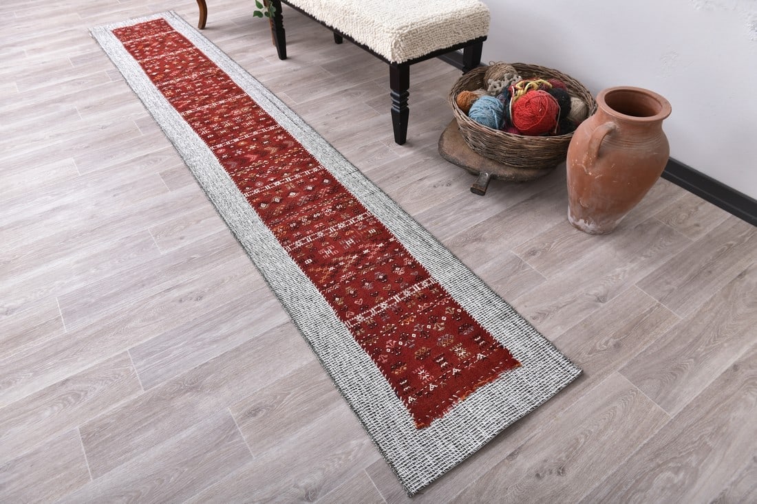 1'10'' x 11'7'' Turkish Flatweave Kilim Rug - 60976 - 2