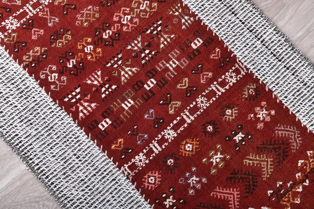 1'10'' x 11'7'' Turkish Flatweave Kilim Rug - 60976 - 4