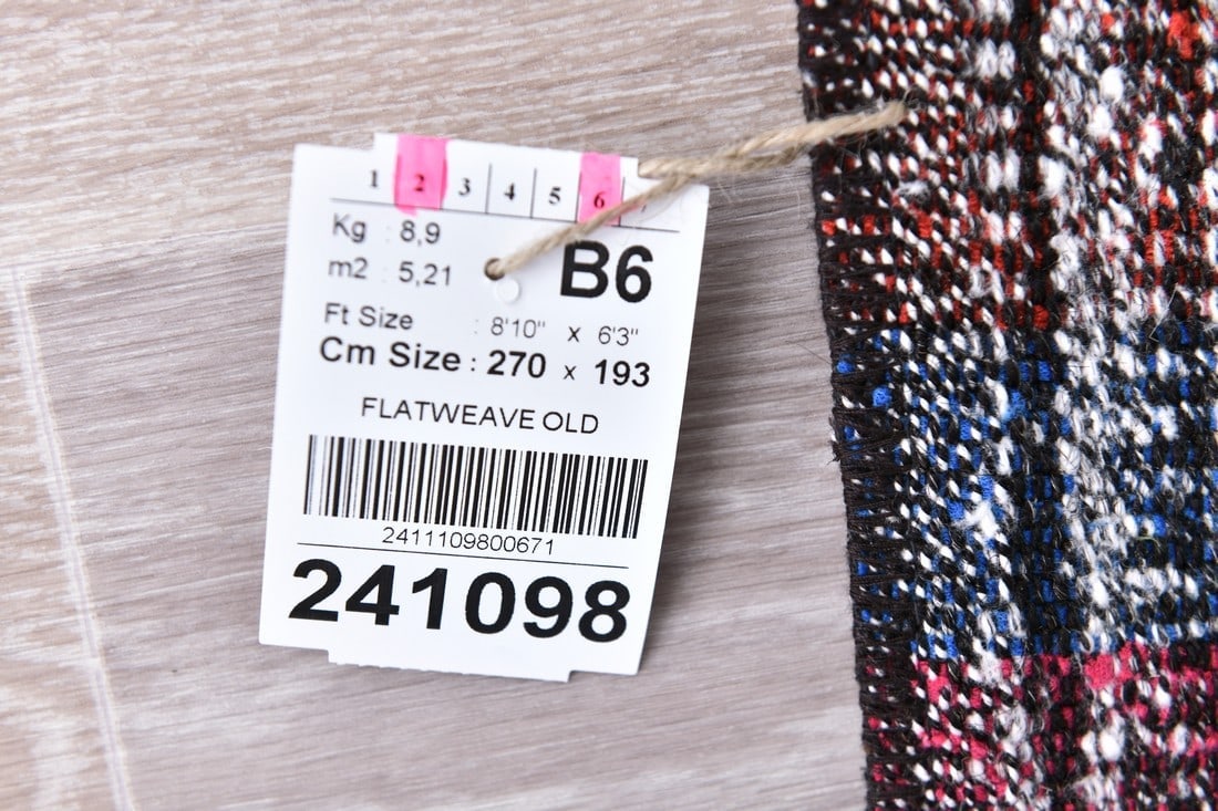 6'3'' x 8'10'' Turkish Flatweave Kilim Rug - 241098 - 14