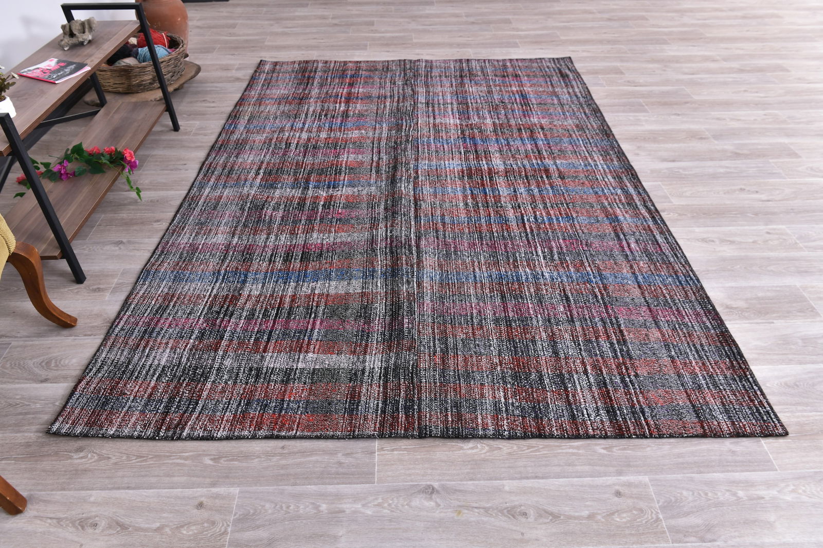 6'3'' x 8'10'' Turkish Flatweave Kilim Rug - 241098 - 3