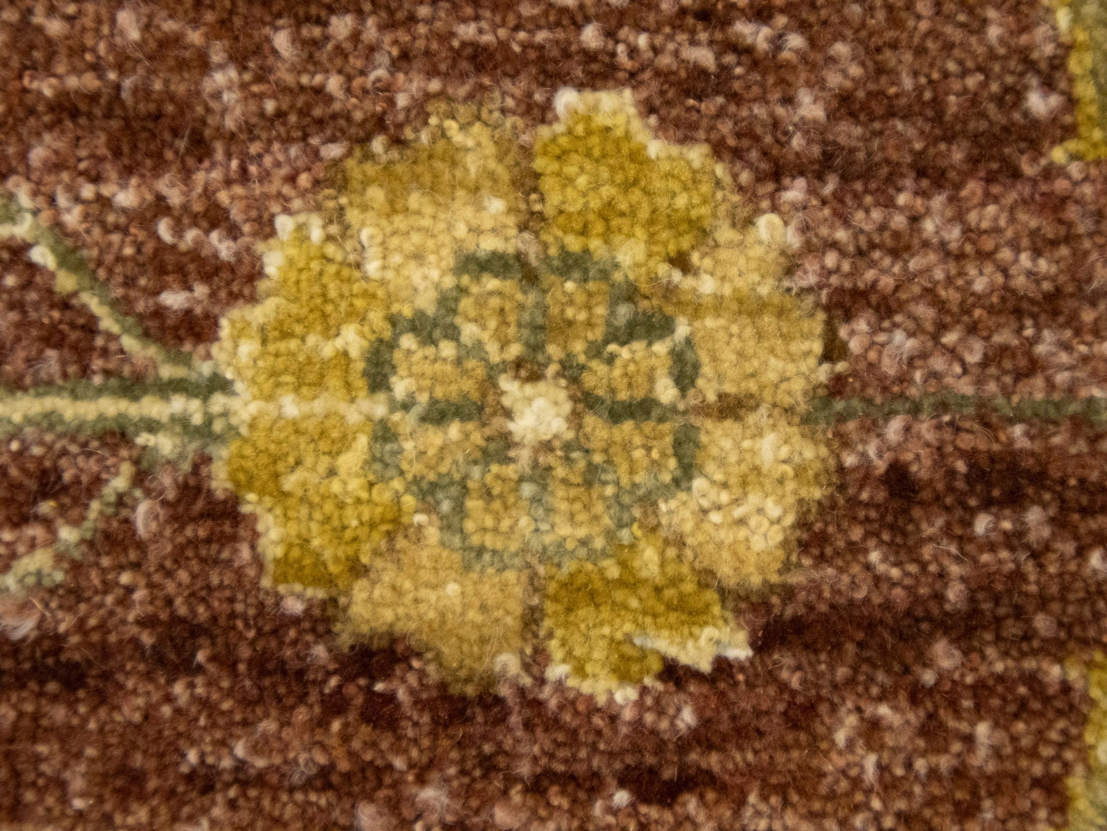 Muted Rusty Brown Floral Peshawar 8X10 Pakistan Oriental Rug - 14