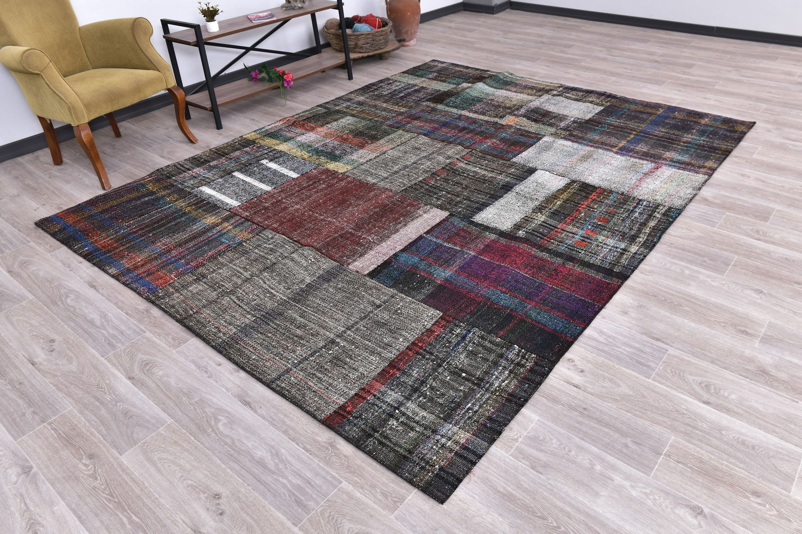 7'10'' x 10'0'' Turkish Flatweave Kilim Rug - 241095 - 2