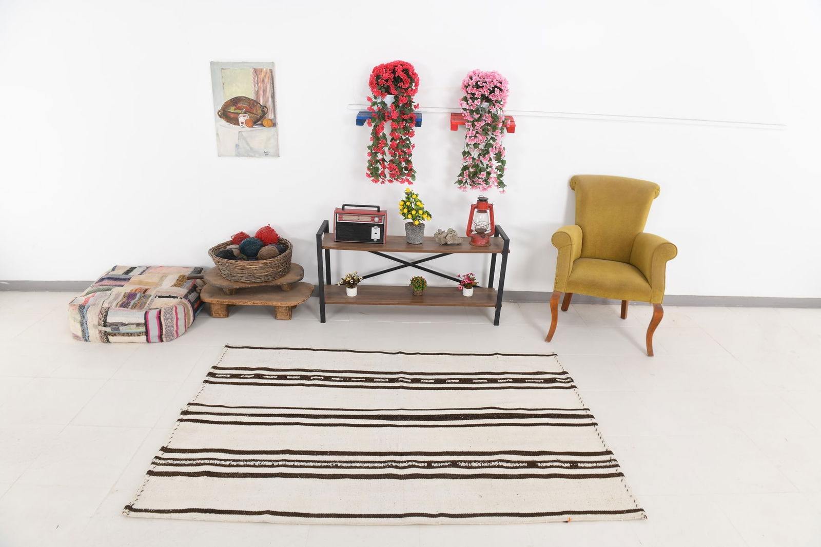 4'5'' x 6'6'' Turkish Flatweave Kilim Rug - 60536 - 4