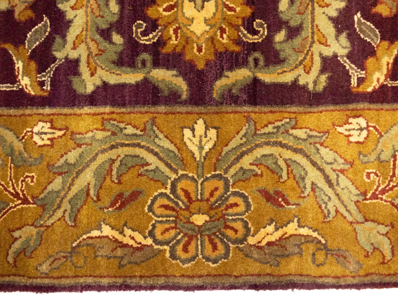 Purple Floral Classic 4X6 Agra Jaipur Oriental Rug - 10