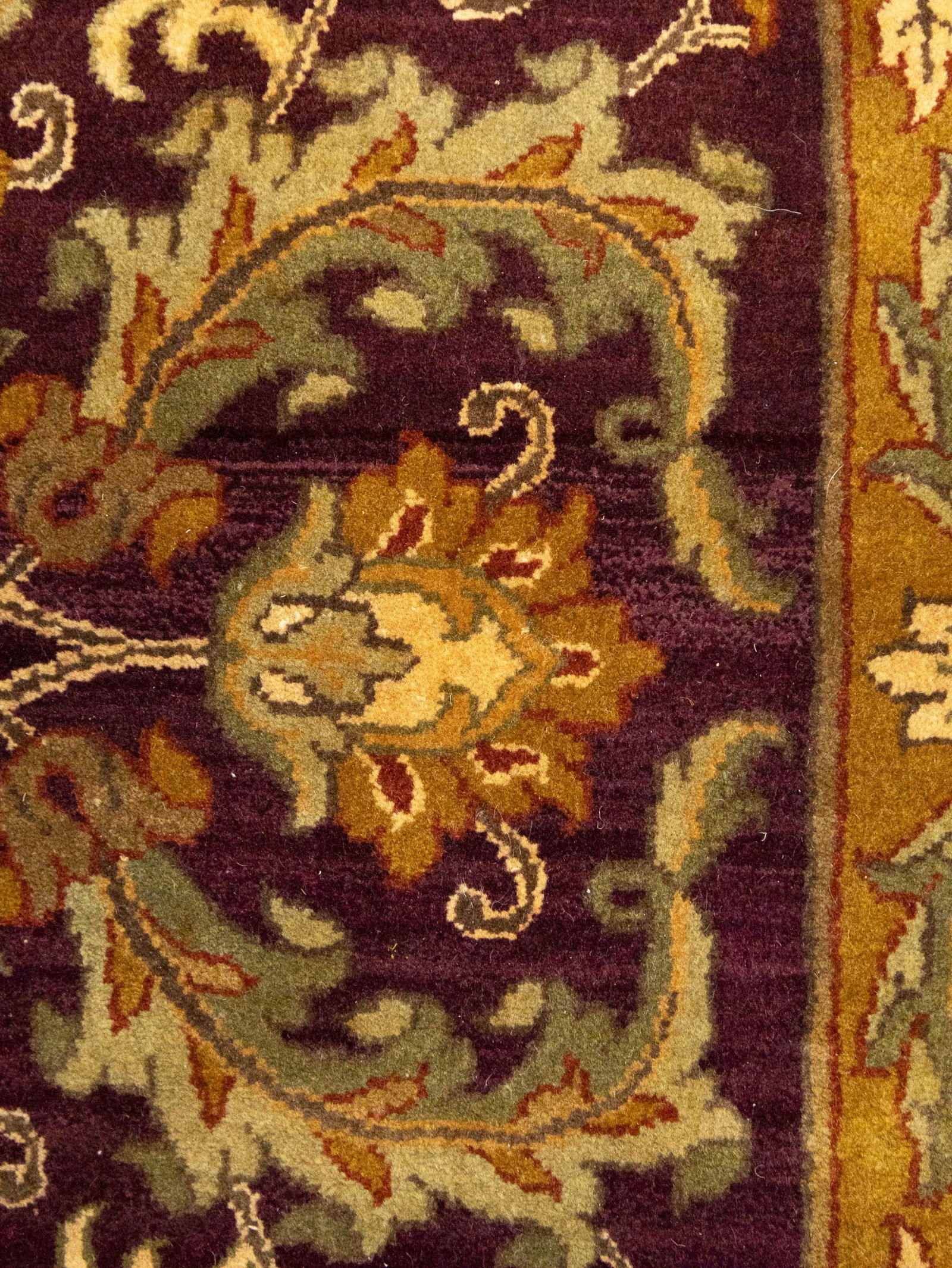 Purple Floral Classic 4X6 Agra Jaipur Oriental Rug - 13