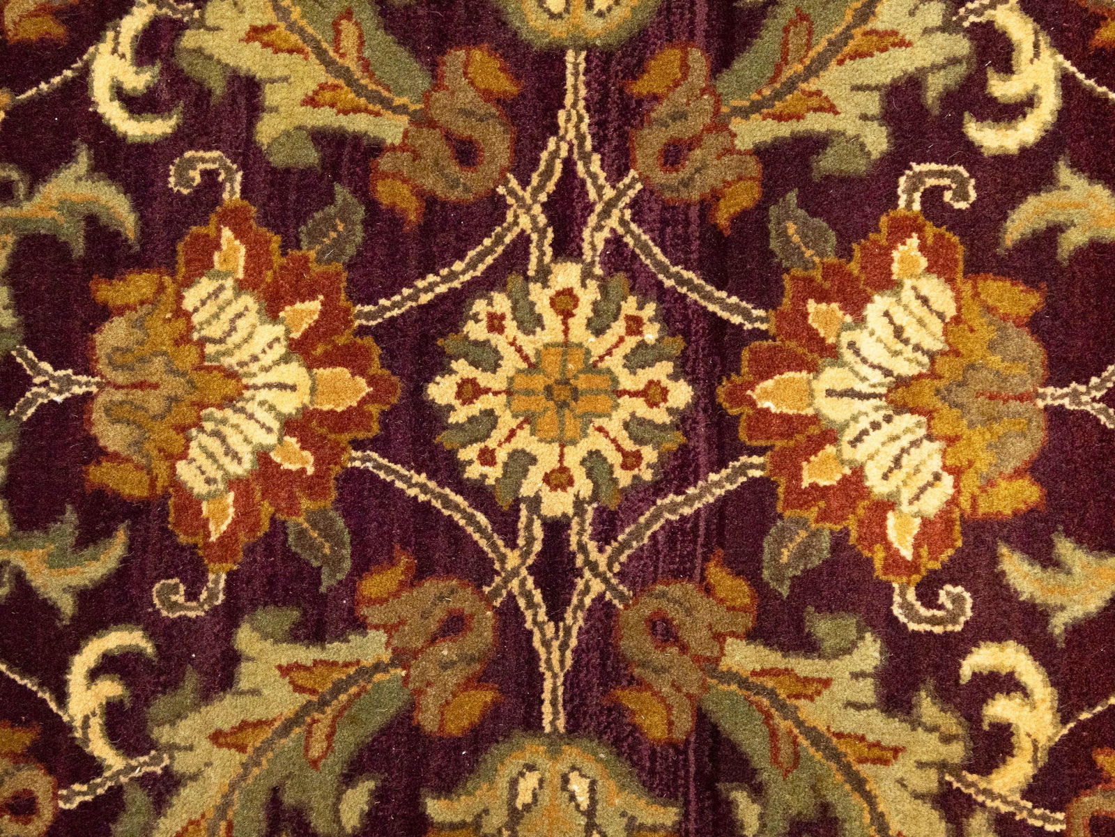 Purple Floral Classic 4X6 Agra Jaipur Oriental Rug - 7