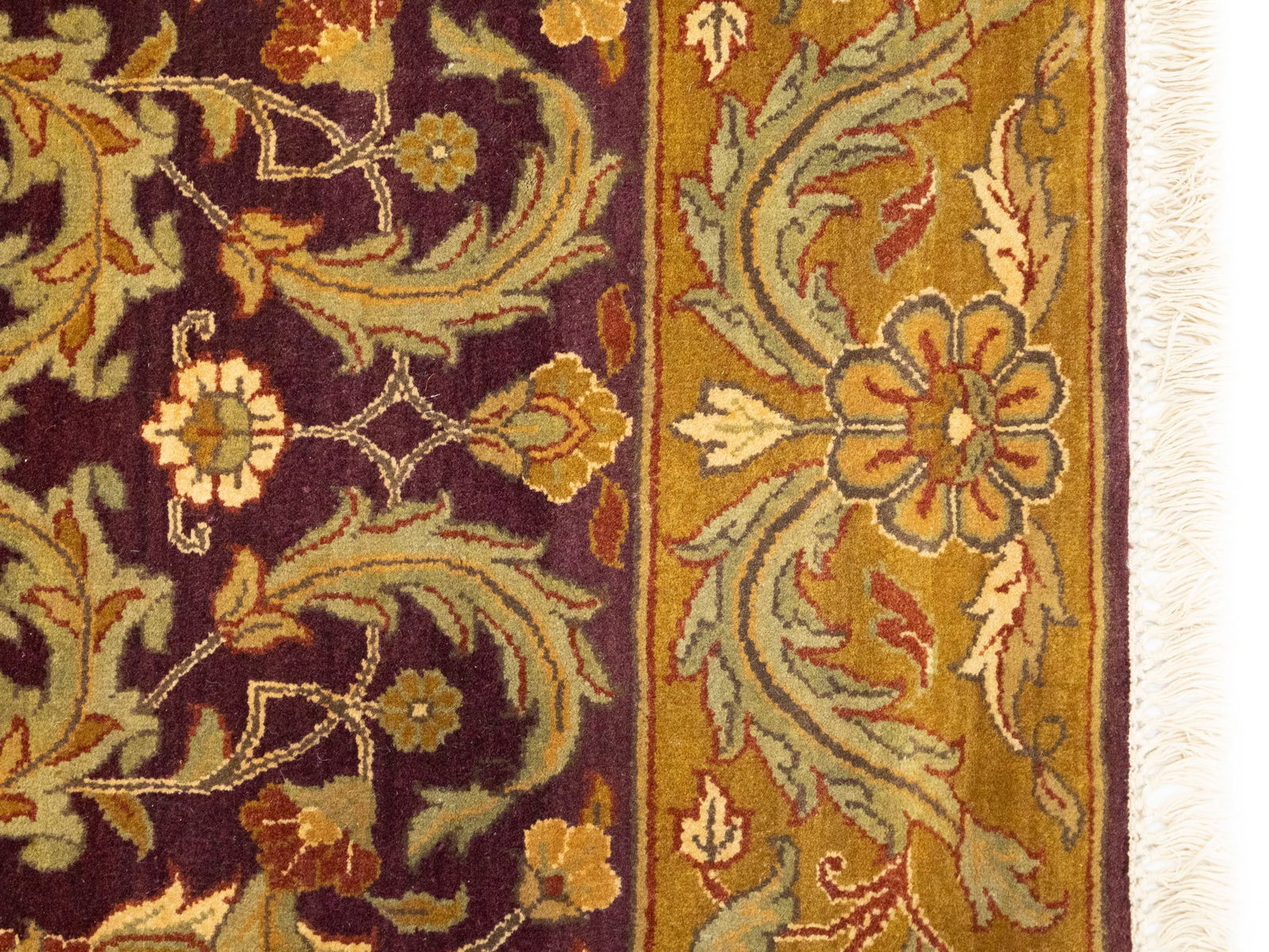 Purple Floral Classic 4X6 Agra Jaipur Oriental Rug - 9