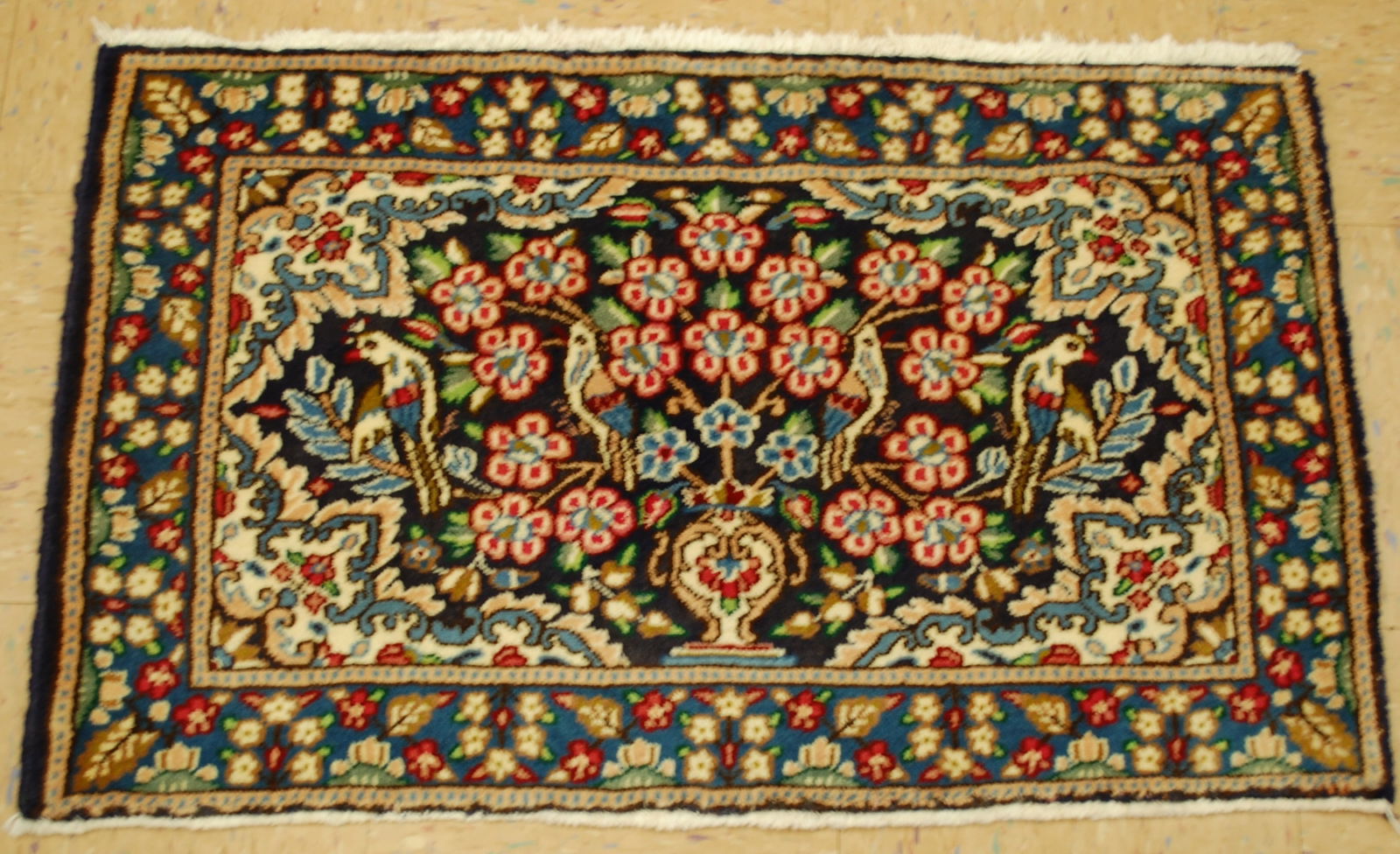 Persian KERMAN RUG 1'10" x 3' (1 of 10)