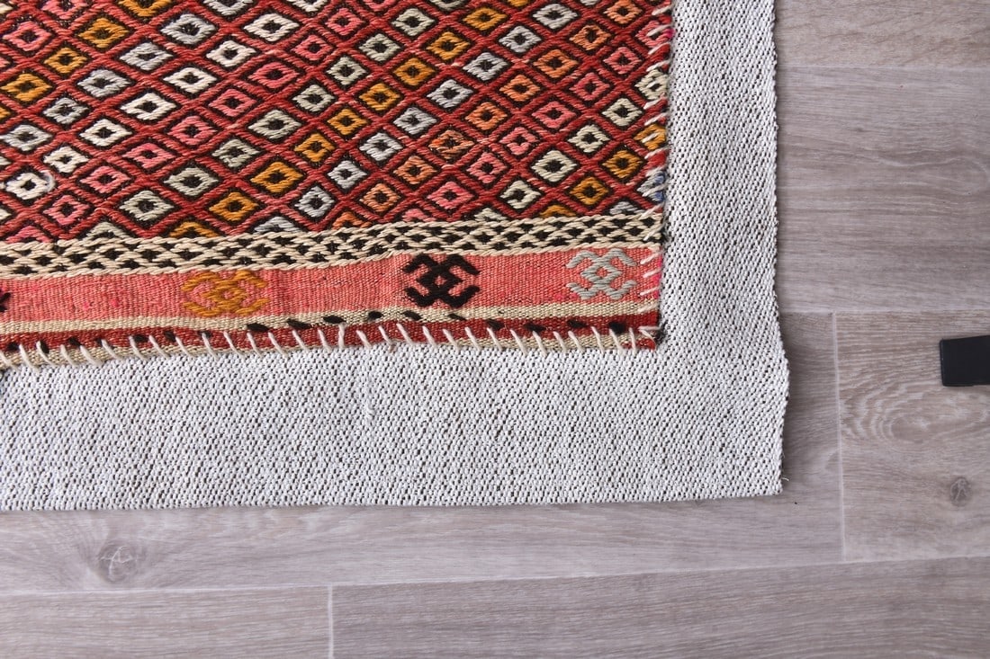 3'4'' x 4'5'' Turkish Flatweave Kilim Rug - 240368 - 12