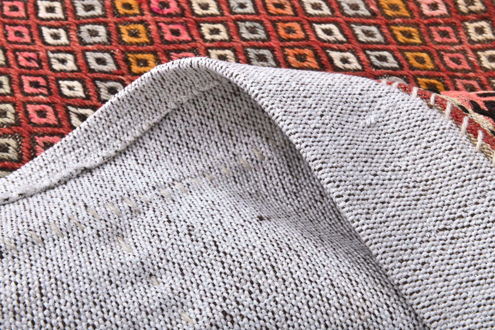 3'4'' x 4'5'' Turkish Flatweave Kilim Rug - 240368 - 14