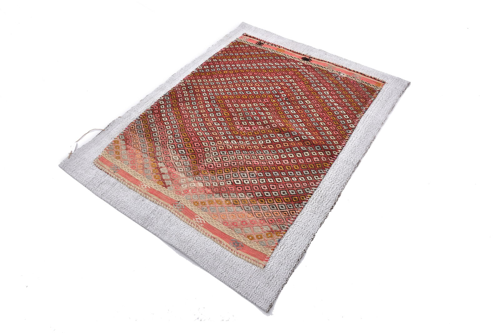 3'4'' x 4'5'' Turkish Flatweave Kilim Rug - 240368 - 2