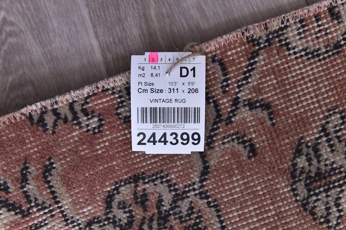 6'9'' x 10'2'' Turkish Handmade Kilim Rug - 244399 - 13