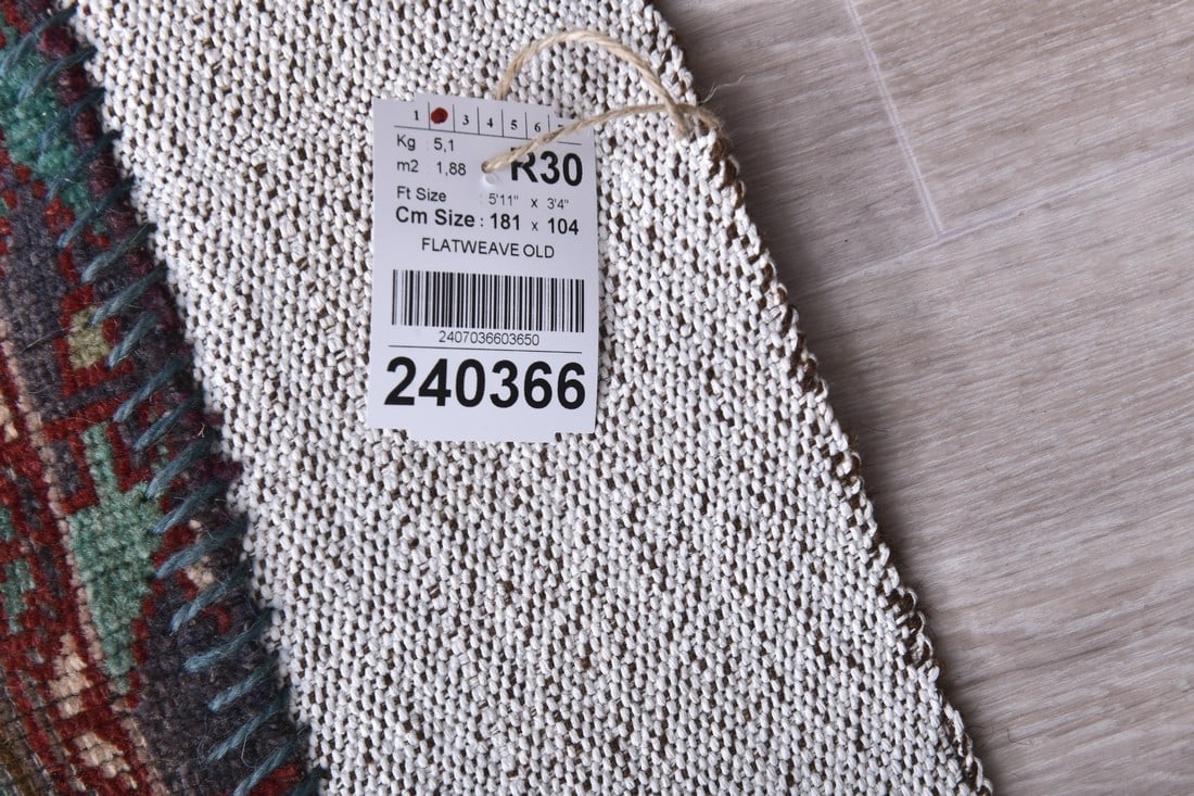 3'4'' x 5'11'' Turkish Flatweave Kilim Rug - 240366 - 15