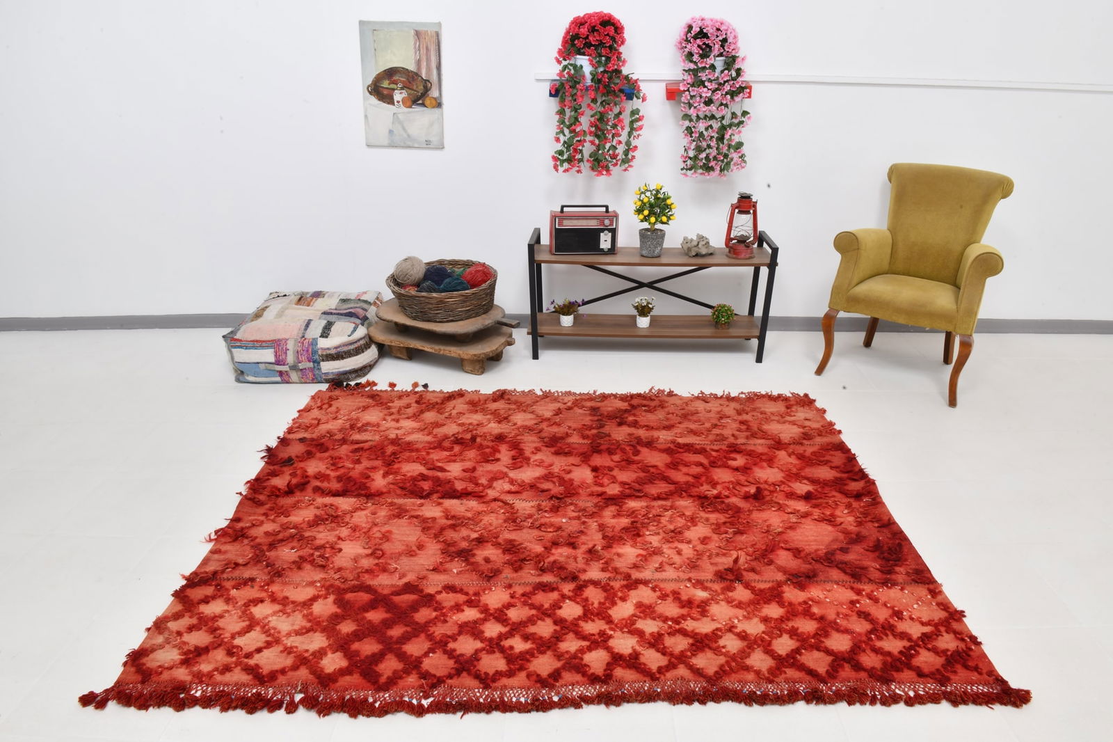 5'10'' x 7'7'' Tulu Filikli Kilim Rug - 70212 - 5