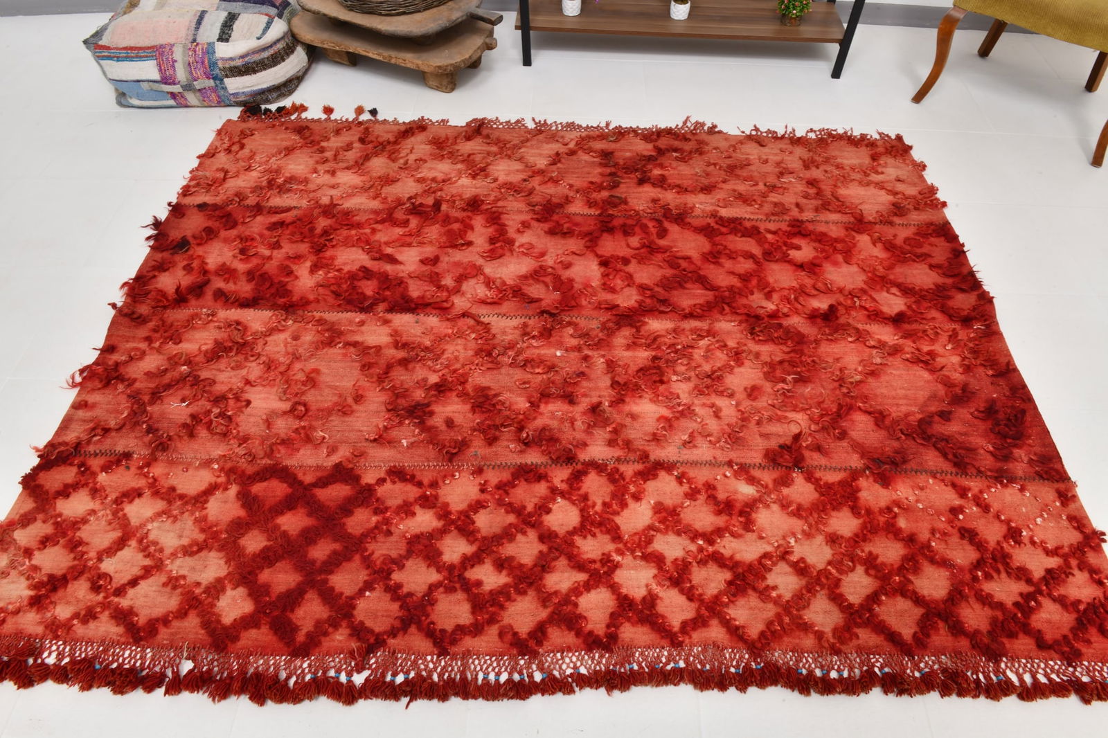 5'10'' x 7'7'' Tulu Filikli Kilim Rug - 70212 - 6