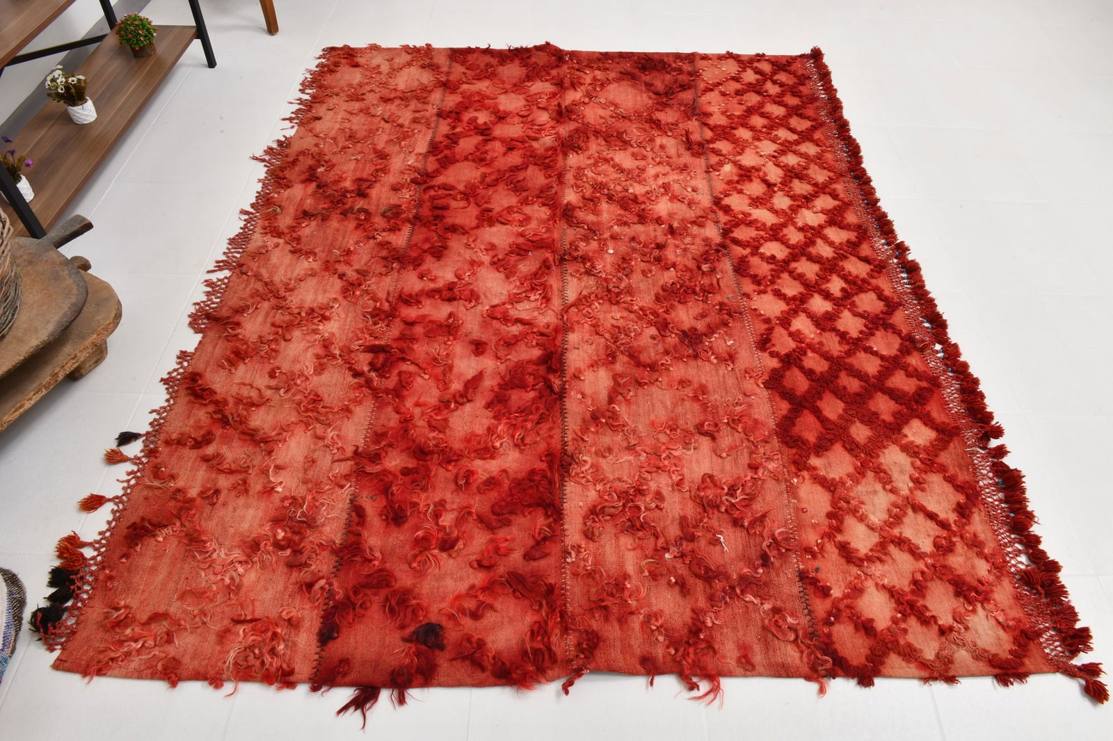 5'10'' x 7'7'' Tulu Filikli Kilim Rug - 70212 - 8