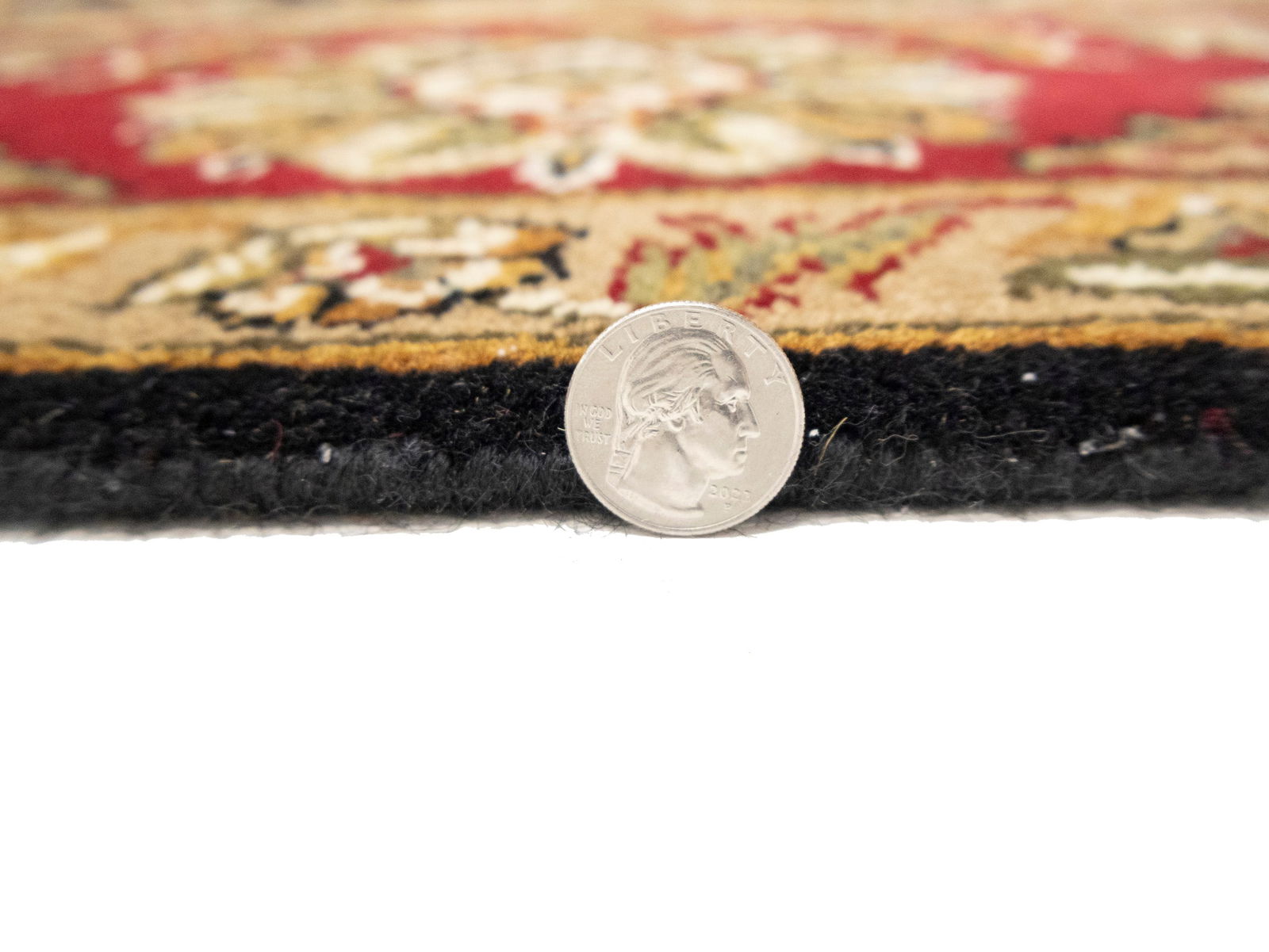 Black Floral Classic 8X10 Agra Jaipur Oriental Rug - 10