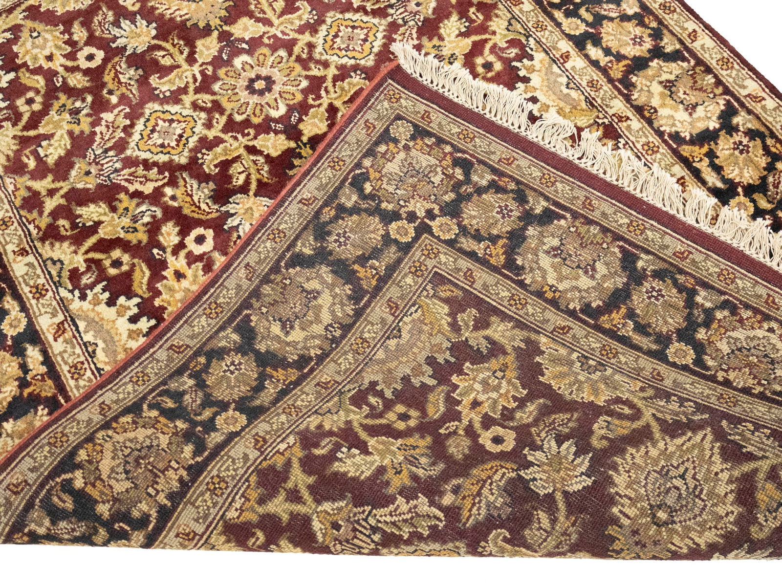 Red Floral Classic 4X6 Agra Jaipur Oriental Rug - 11