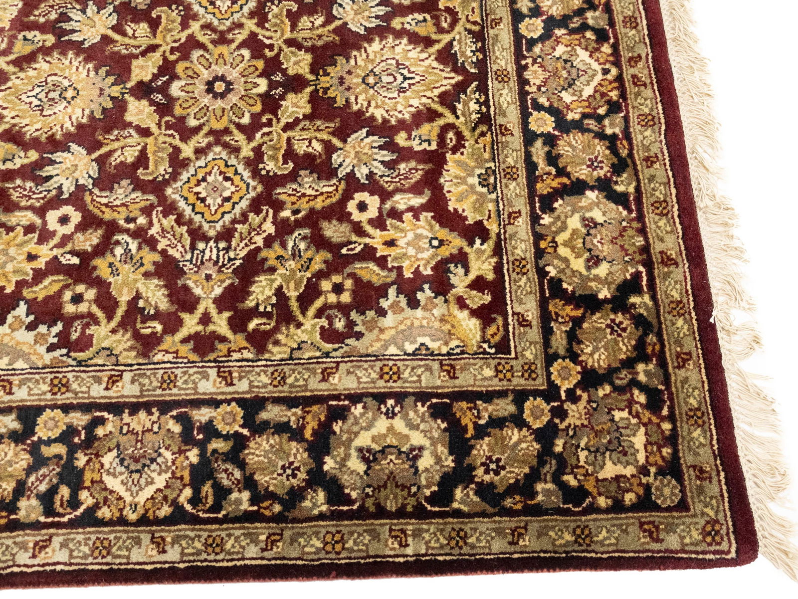 Red Floral Classic 4X6 Agra Jaipur Oriental Rug - 6