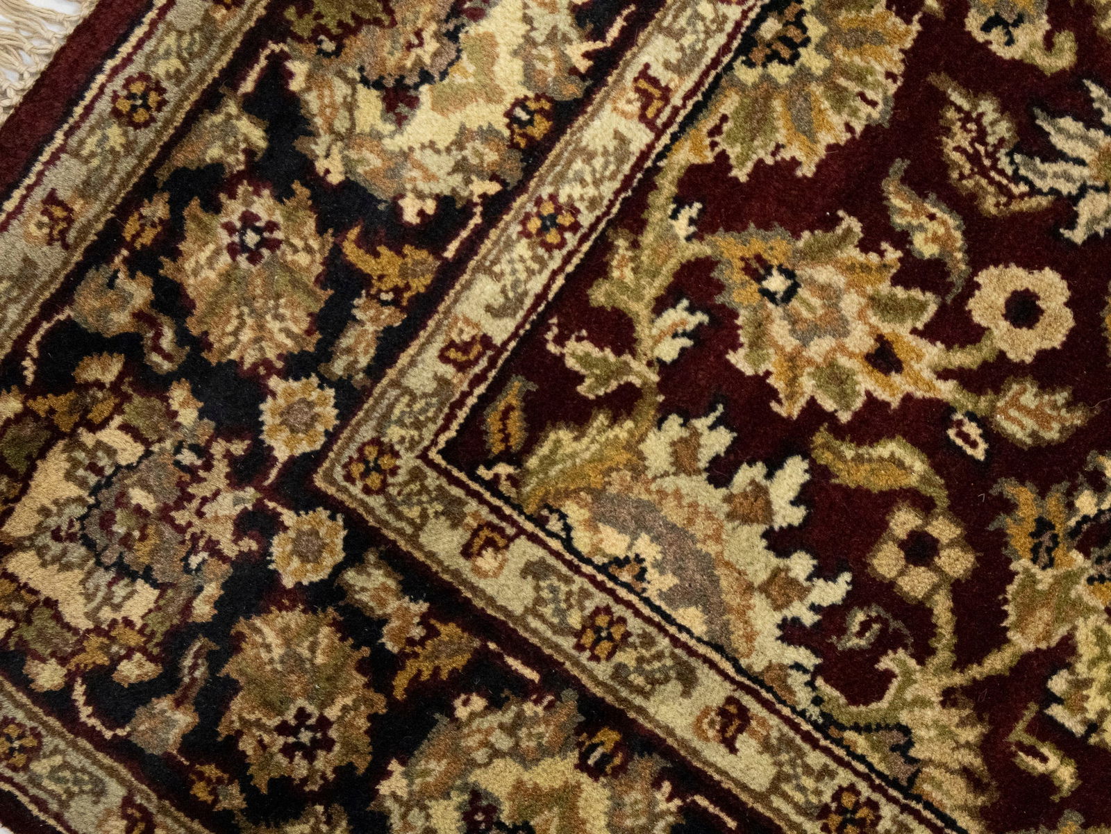 Red Floral Classic 4X6 Agra Jaipur Oriental Rug - 9