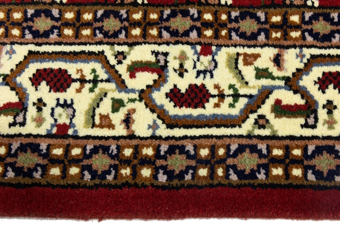 Red Floral 3X10 Indo Botemir Oriental Runner Rug - 12