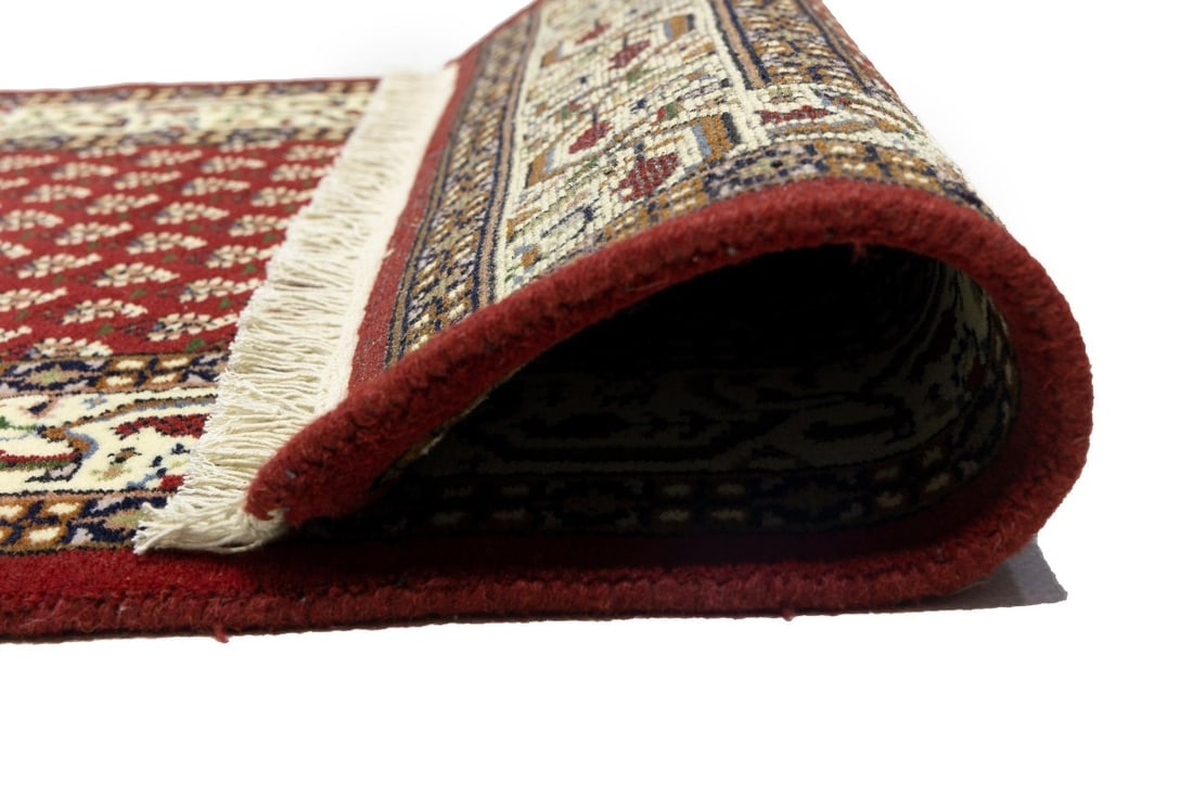 Red Floral 3X10 Indo Botemir Oriental Runner Rug - 14