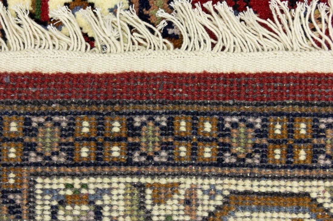 Red Floral 3X10 Indo Botemir Oriental Runner Rug - 16