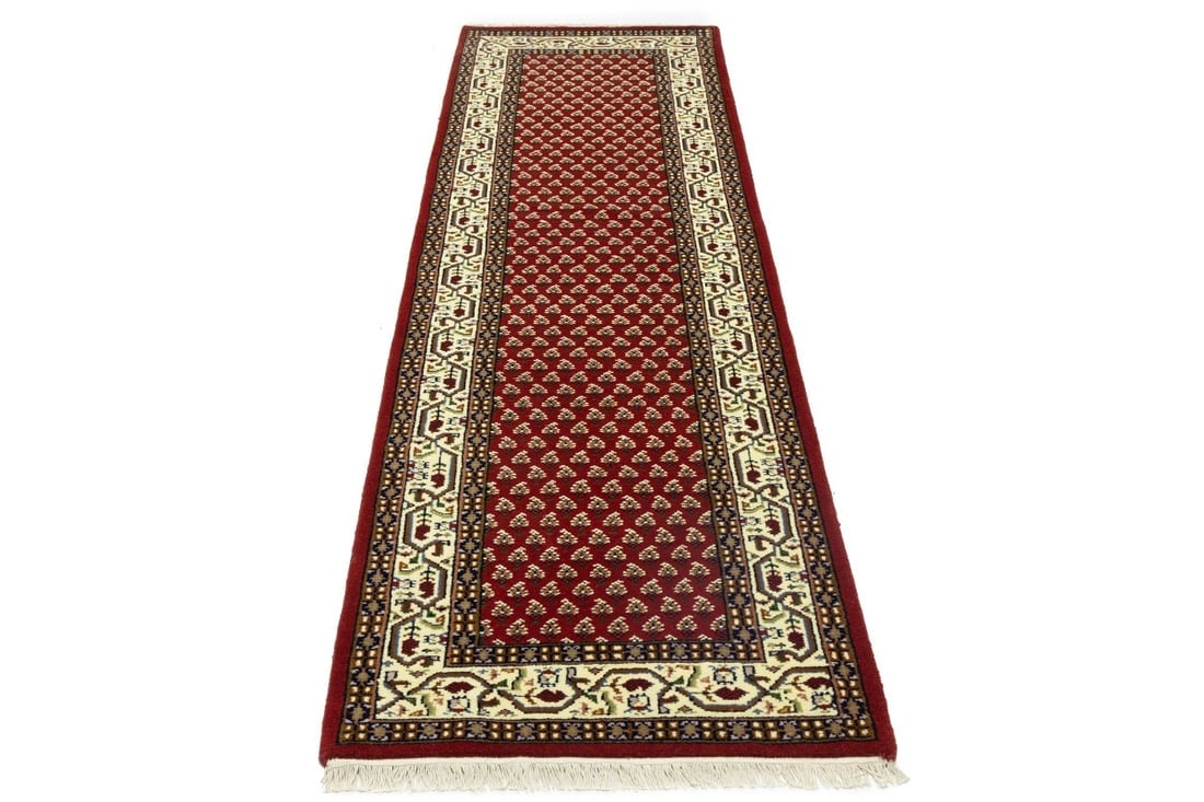 Red Floral 3X10 Indo Botemir Oriental Runner Rug - 2