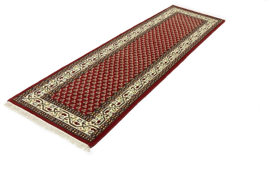 Red Floral 3X10 Indo Botemir Oriental Runner Rug - 3
