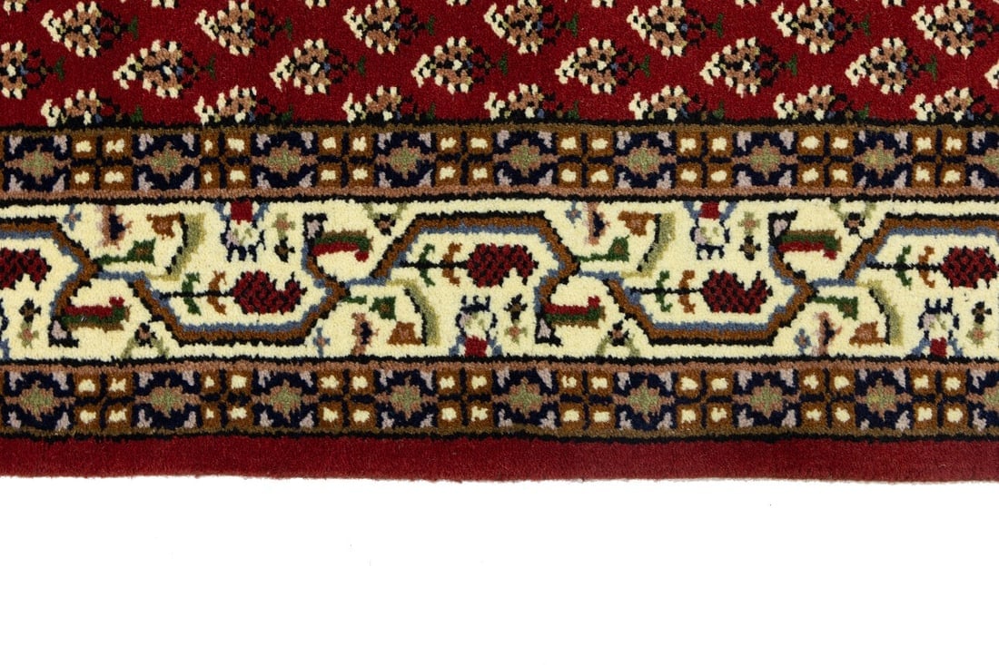 Red Floral 3X10 Indo Botemir Oriental Runner Rug - 9