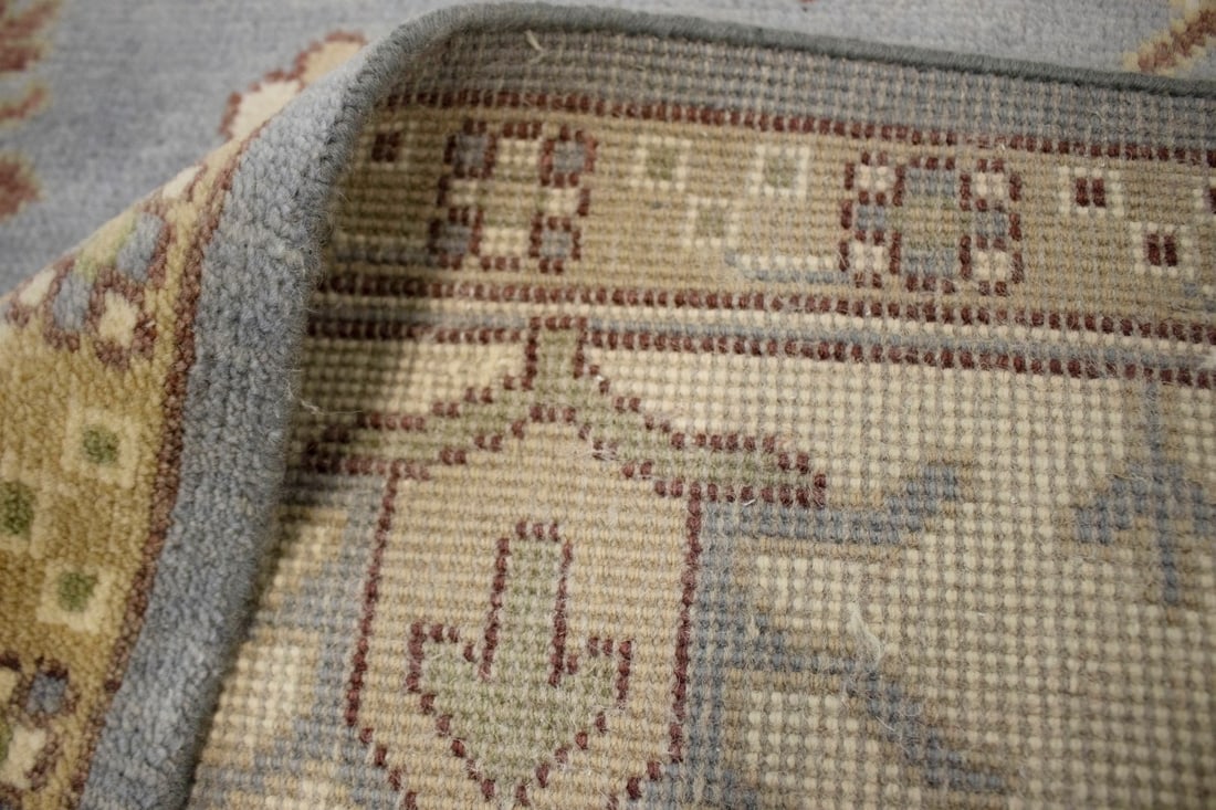 Gray Floral 9X12 Oushak Chobi Oriental Rug - 15