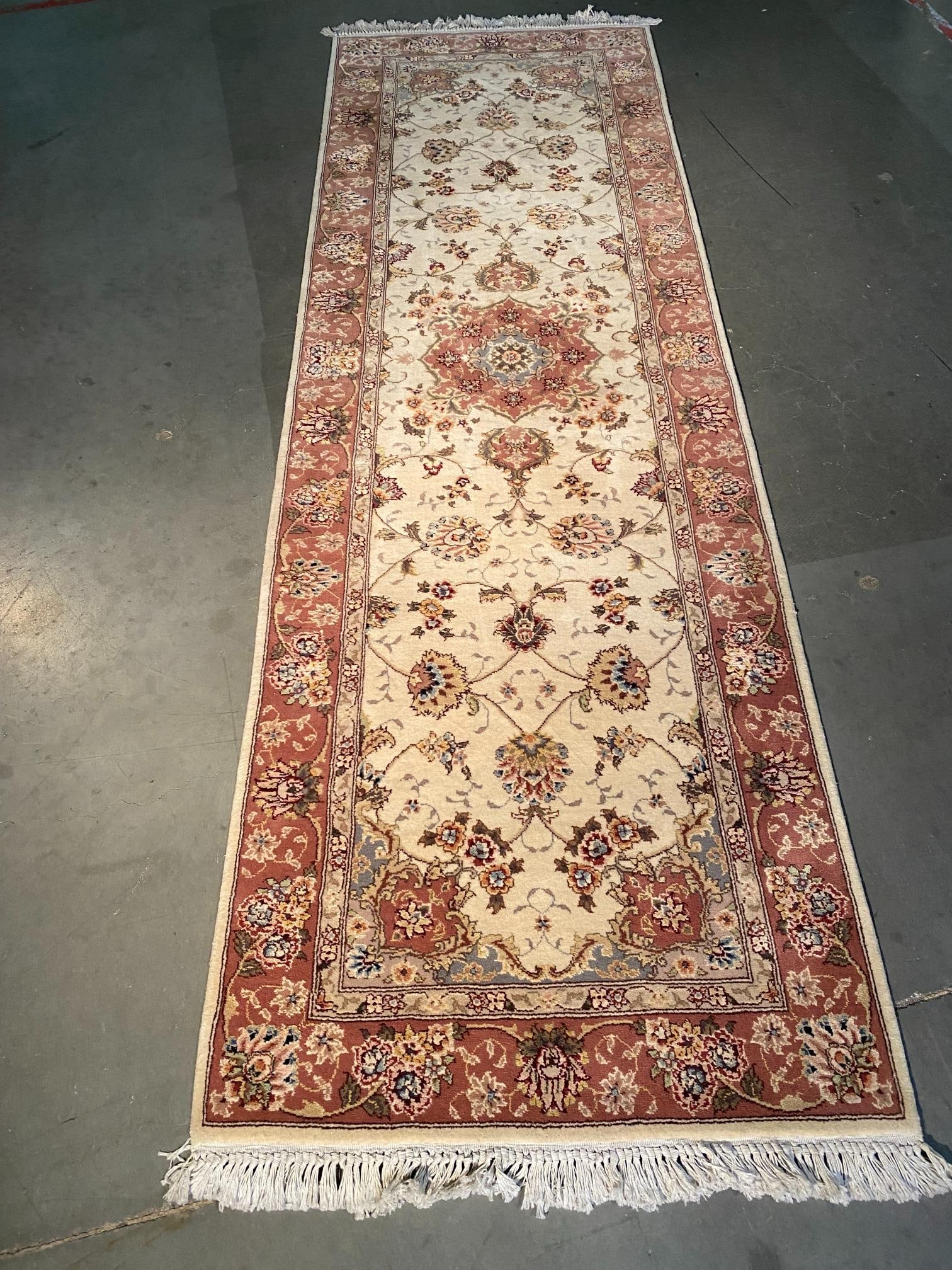 Exquisite Silk&Wool Runner 2.7x8.2