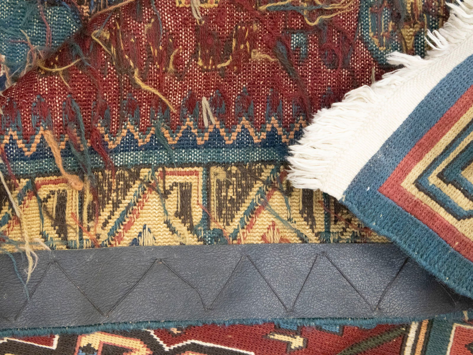 Maroon Red Tribal 8X9 Sumak Herati Afghan Rug - 16