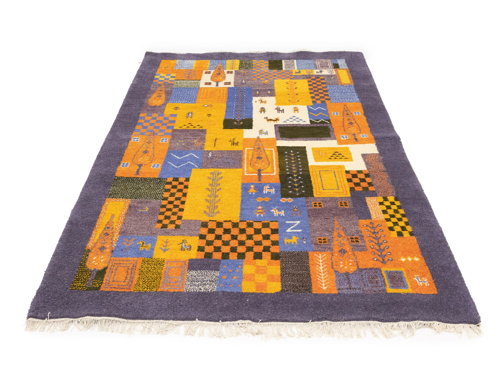 Multicolored Tribal 6X8 Indo-Gabbeh Oriental Rug - 2