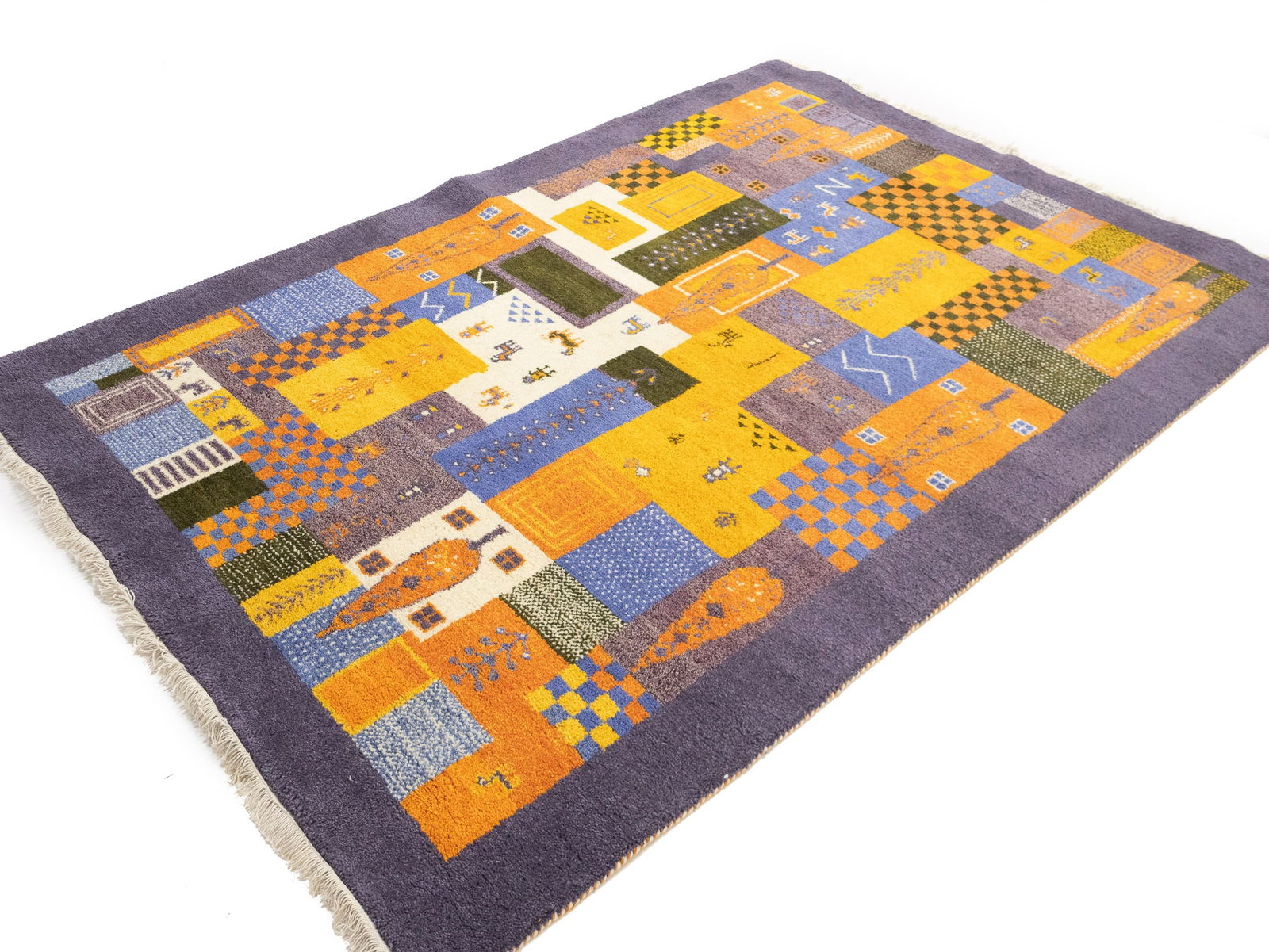 Multicolored Tribal 6X8 Indo-Gabbeh Oriental Rug - 4