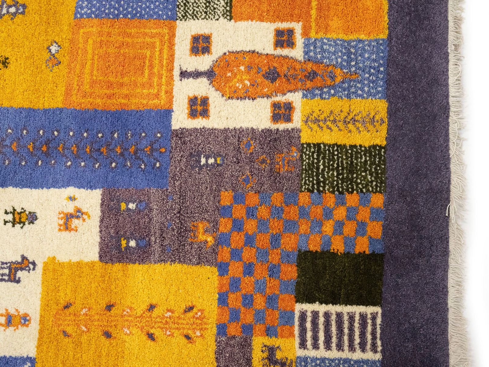 Multicolored Tribal 6X8 Indo-Gabbeh Oriental Rug - 8