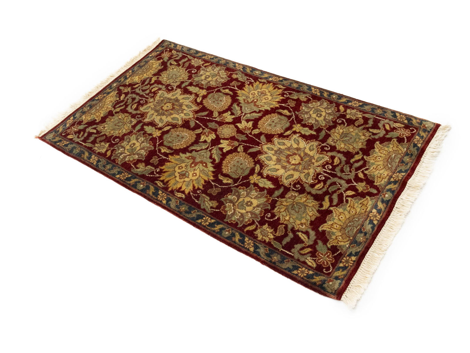 Red Floral Classic 3X5 Agra Jaipur Oriental Rug - 4