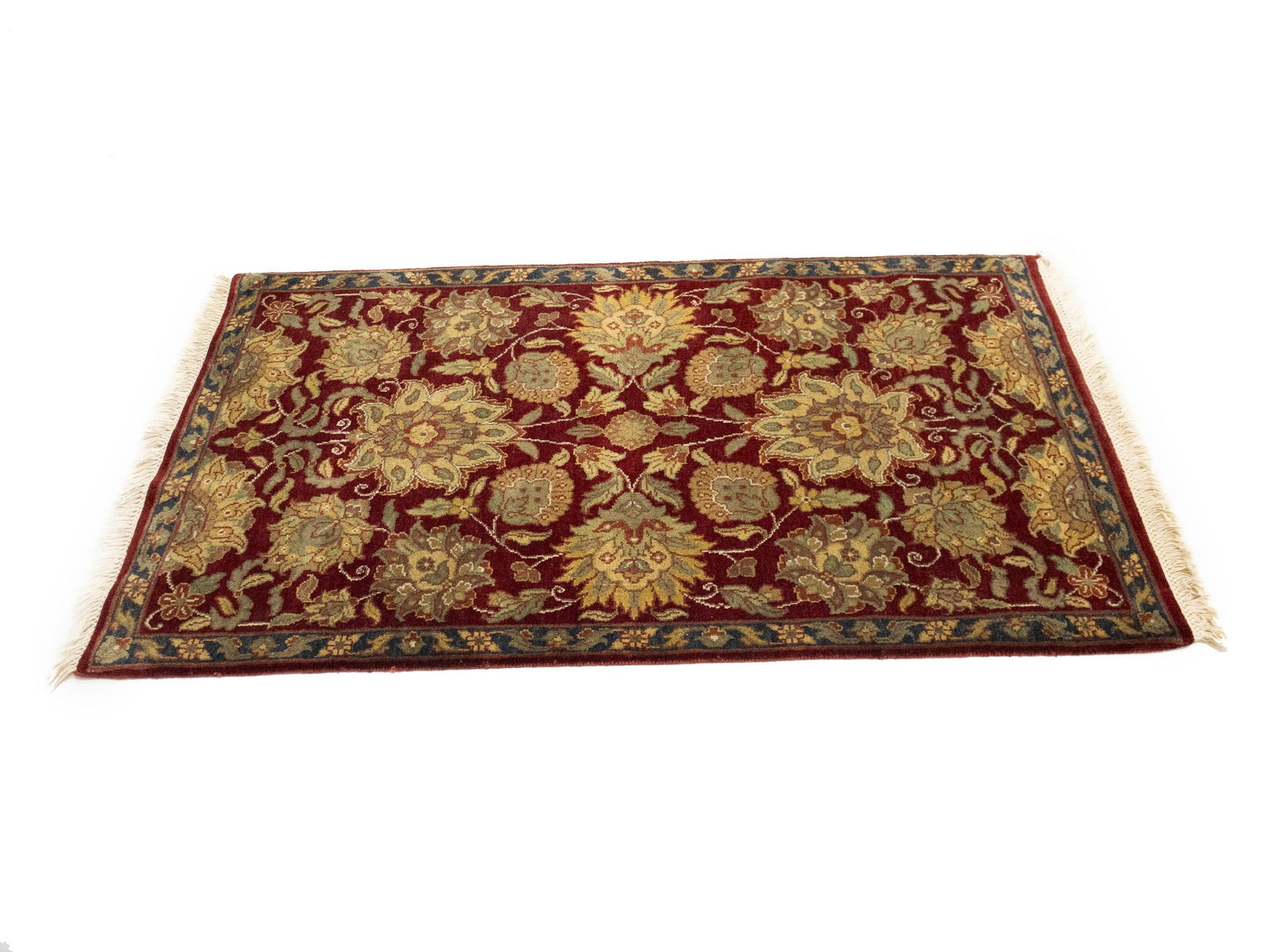Red Floral Classic 3X5 Agra Jaipur Oriental Rug - 6
